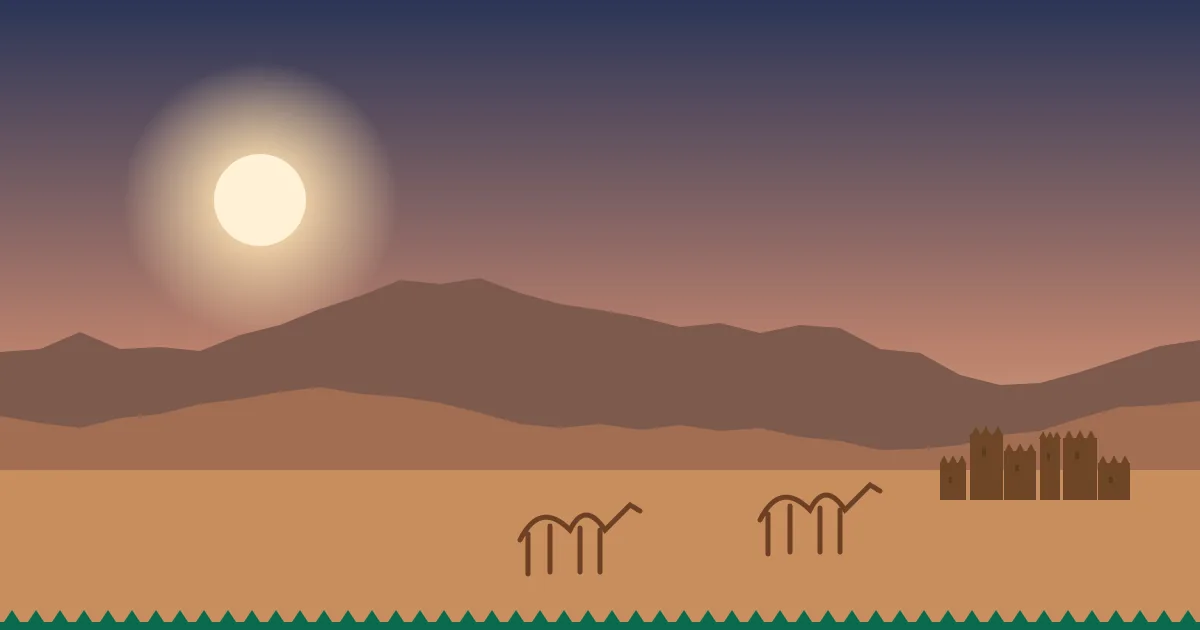 Original Saudi100 illustration of Hail